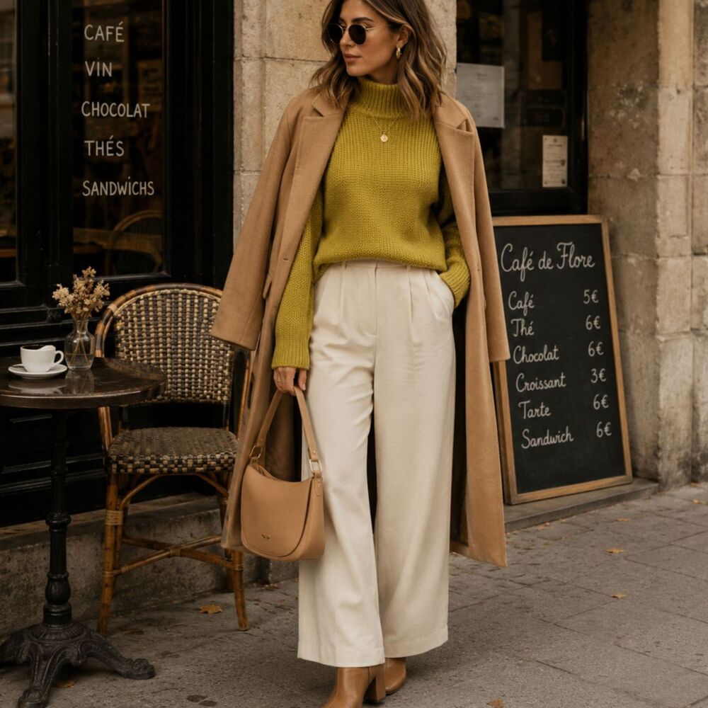 Bartolini Cashmere Wool Blend Mock Neck Sweater Mustard Women's Medium
